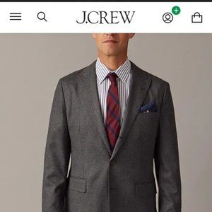 J.Crew Ludlow Slim-fit suit jacket in heathered Italian wool flannel Gray 36/S